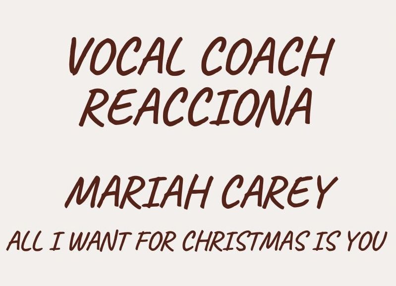 Análisis vocal Mariah Carey vocal coach reacciona Gemma Pedros opal Barcelona