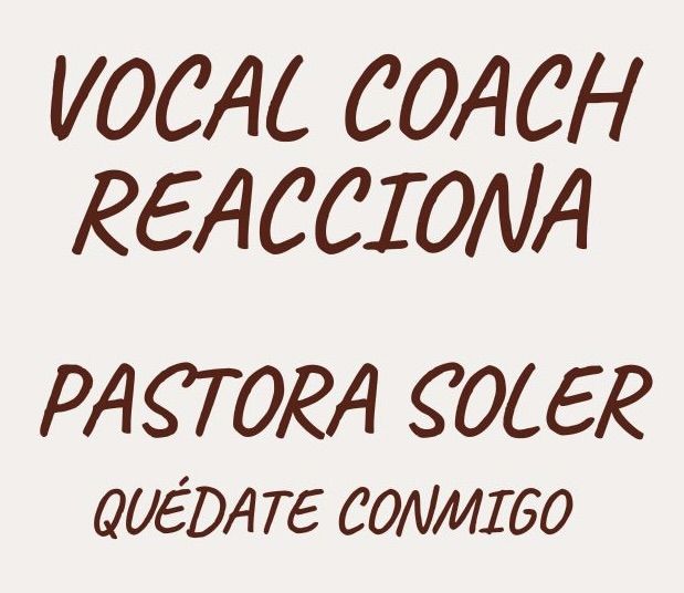 Análisis vocal Pastora Soler vocal coach reacciona Gemma Pedros opal Barcelona
